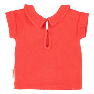 Piupiuchick - Amour Sponge Organic Cotton T-shirt | Red