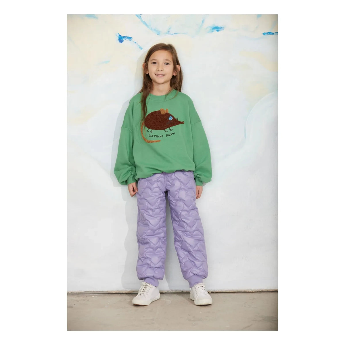 Mini Rodini - Elephant Detailed Embroidered Organic Cotton Sweatshirt | Green