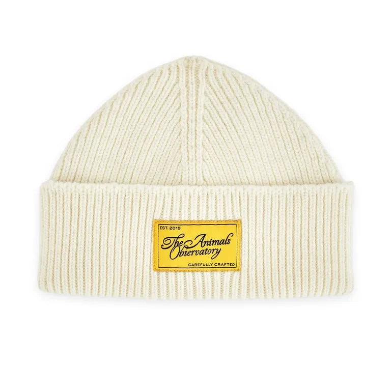 The Animals Observatory - Pom-pom Beanie Merino Wool | Ivory