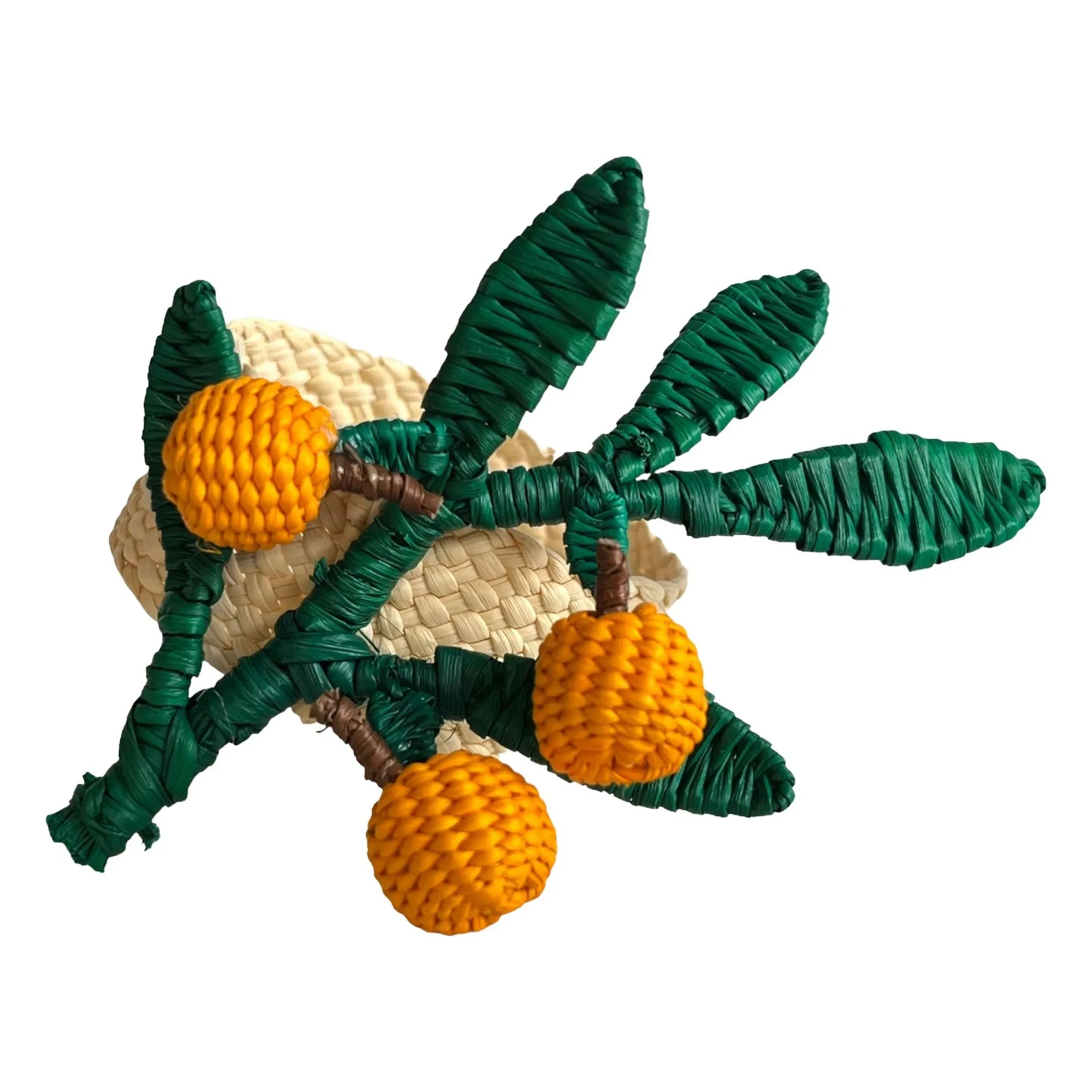Coro Cora - Orange Leaf Napkin Ring | Orange