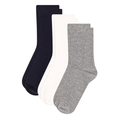 Petit Bateau - Set of 3 Pairs of Socks | Gray
