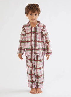 Folkloore - Tartan Pyjamas - Folkloore x Smallable | Pink