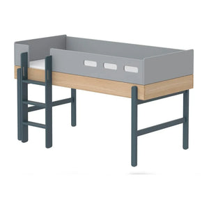 Flexa - Popsicle Mid-Height Bunk Bed 90x200cm | Blue