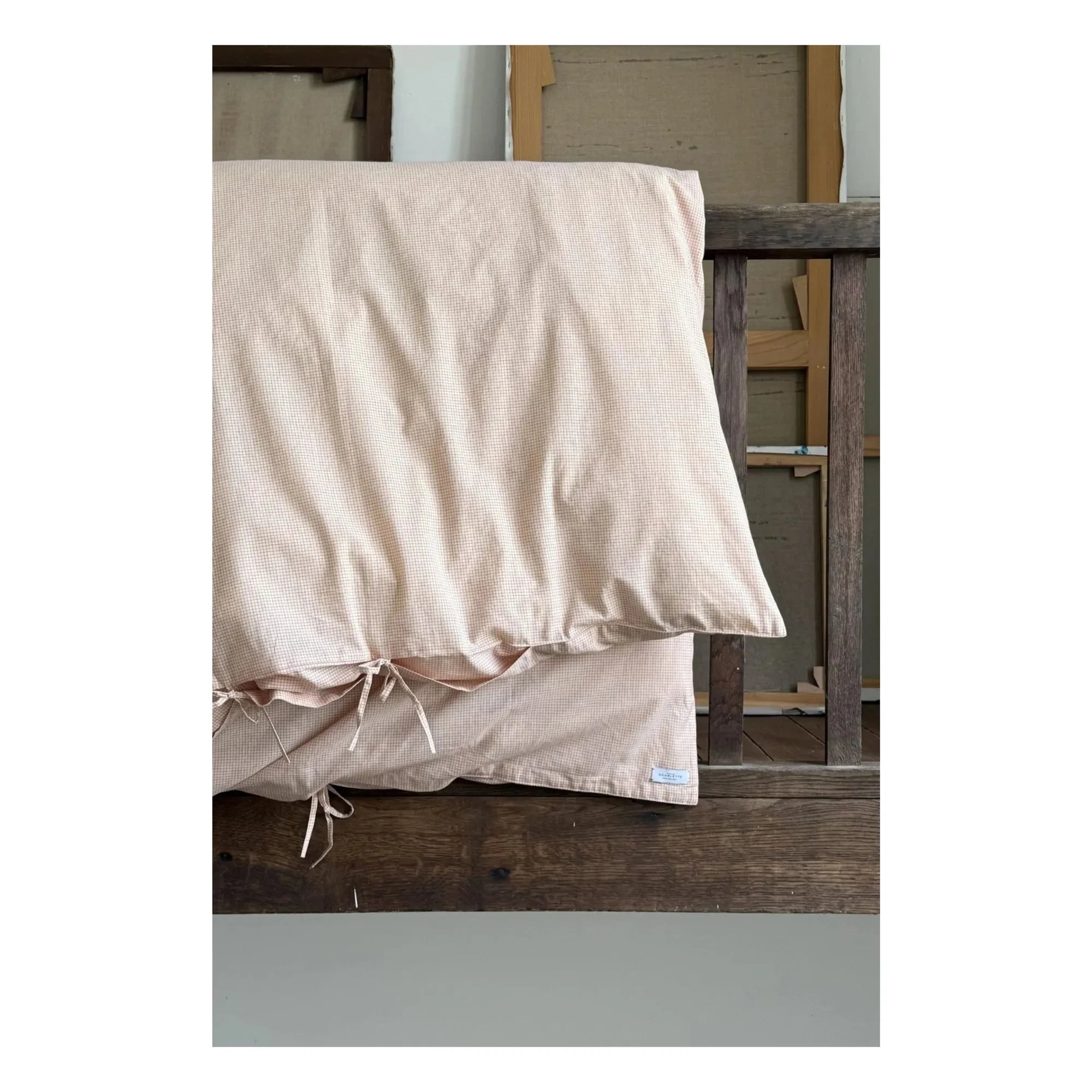 Scarlette Ateliers - Grace Checkered Cotton Bedding Set | Red