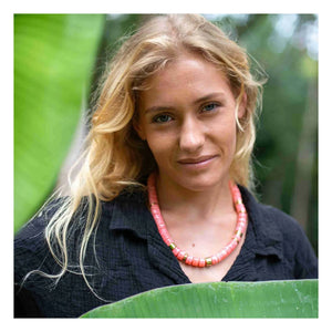 Parabaya - Praia Grapefruit Necklace | Pink