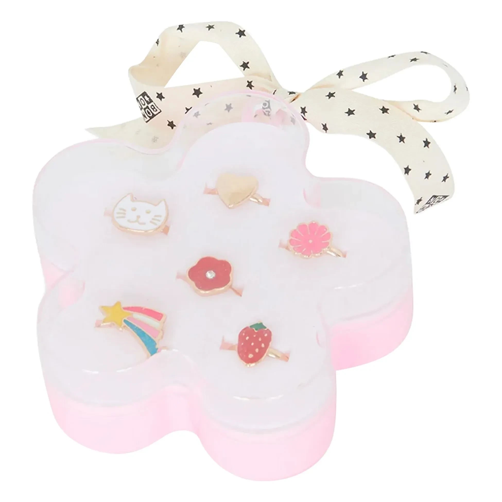 Bonton - 5 Flower Ring Set | Gold