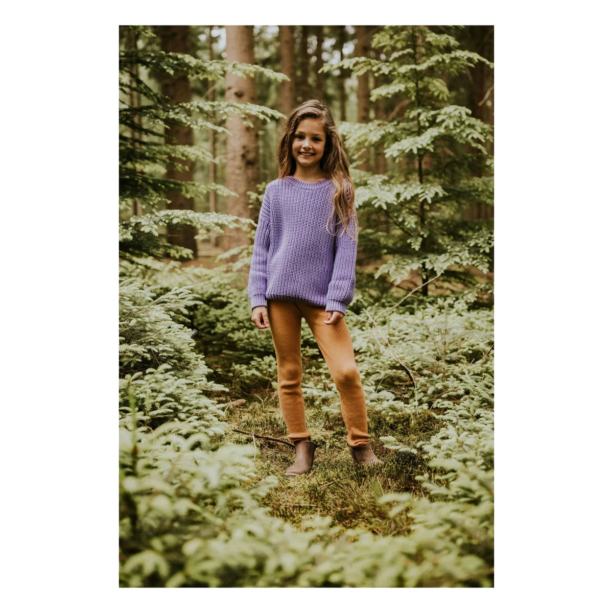 Yuki - Organic Cotton Chunky Knit Sweater | Mauve