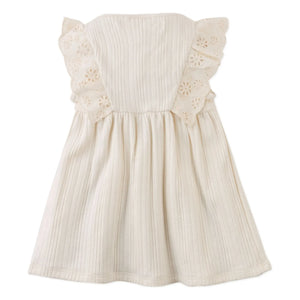 Gingersnaps - Elowyn Embroidered Ruffled Dress | Ecru