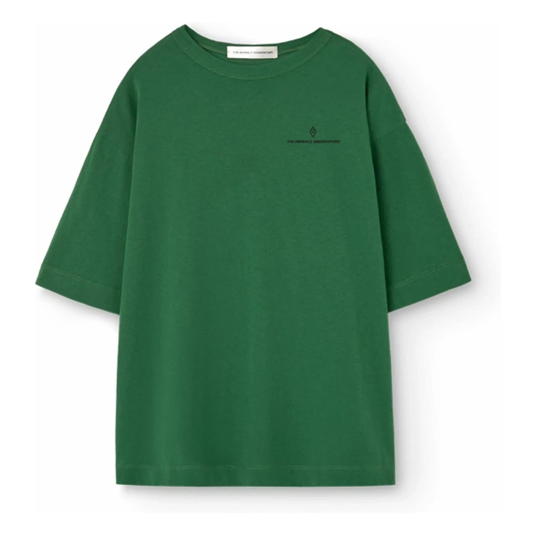 The Animals Observatory - Collie Smile T-Shirt Organic Cotton | Chrome Green
