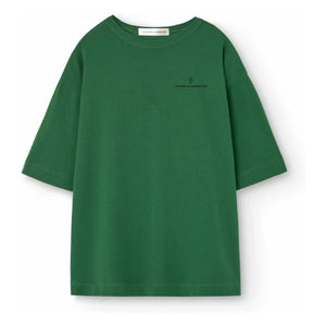 The Animals Observatory - Collie Smile T-Shirt Organic Cotton | Chrome Green