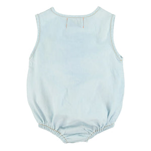 Piupiuchick - Chambray jumpsuit | Light Blue