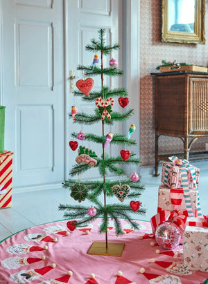 Rice - Xoxo Heart Christmas Ornament | Pink