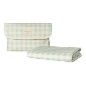 Nobodinoz - Waterproof Coated Cotton Tablecloth | Opaline Vichy