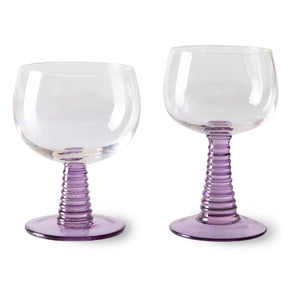 HKliving - Spiral Glass | Red