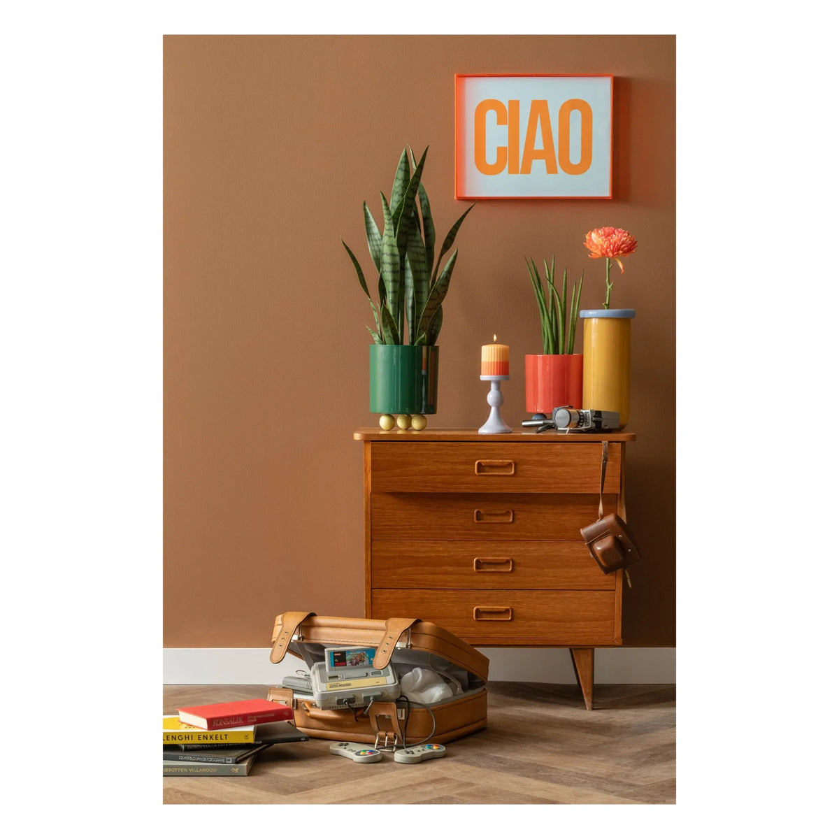 Present Time - Double Funky Planter | Green