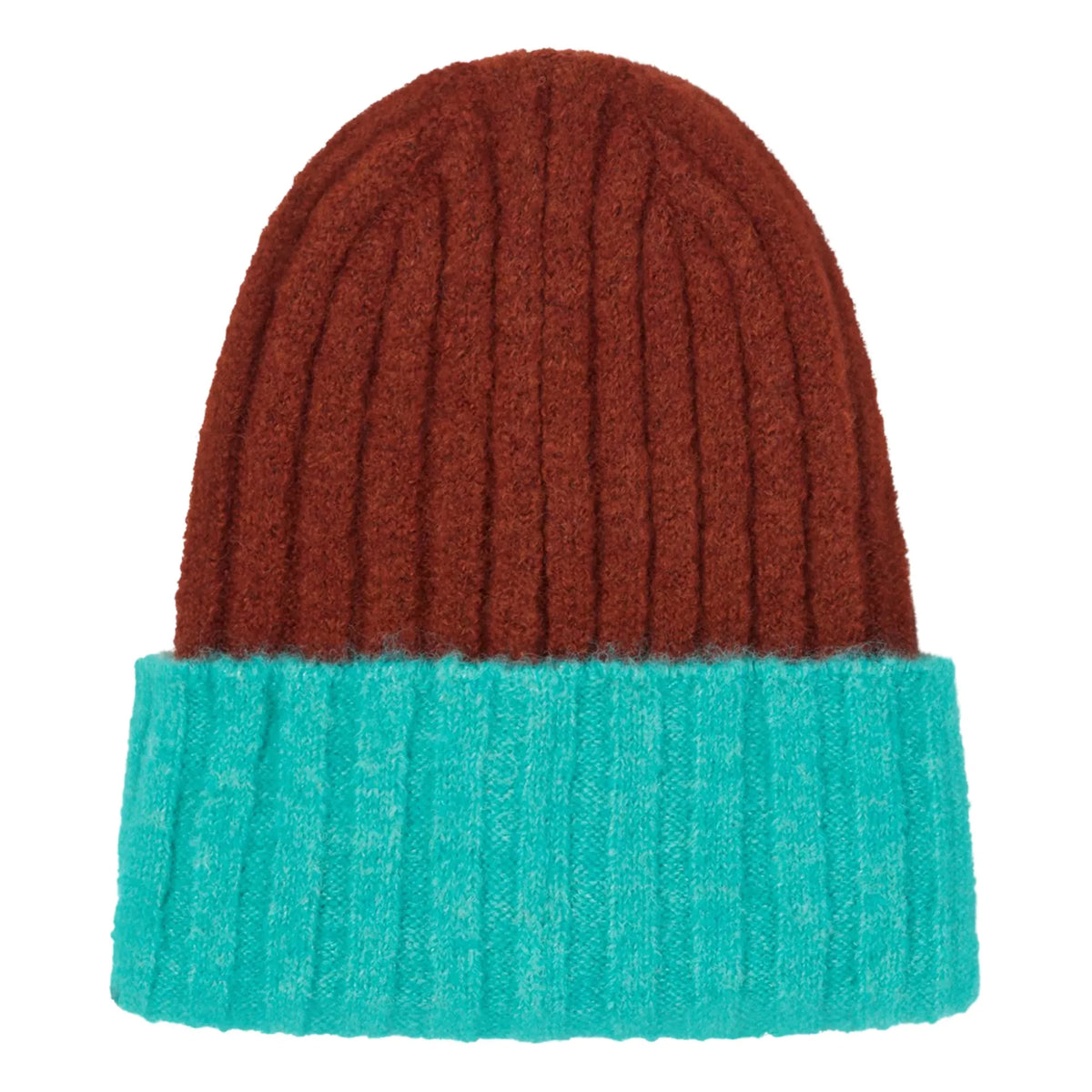 The Animals Observatory - Pony Two-Tone Logo Beanie | Chocolate