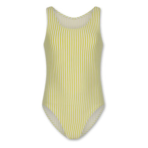 AO76 - Franzi Striped Swimsuit | Yellow
