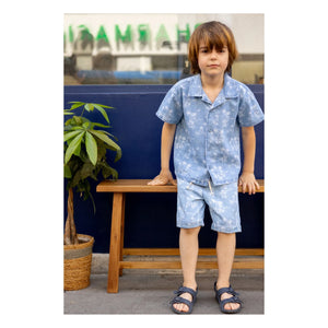 Louis Louise - Denim Bermuda Soho Hawaii | Light Blue