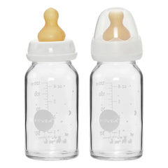 Hevea - Glass Baby Bottle 240 ml - 2-piece Set
