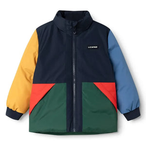 Liewood - Bran Colorblock Jacket Made from Recycled Fibers | Navy