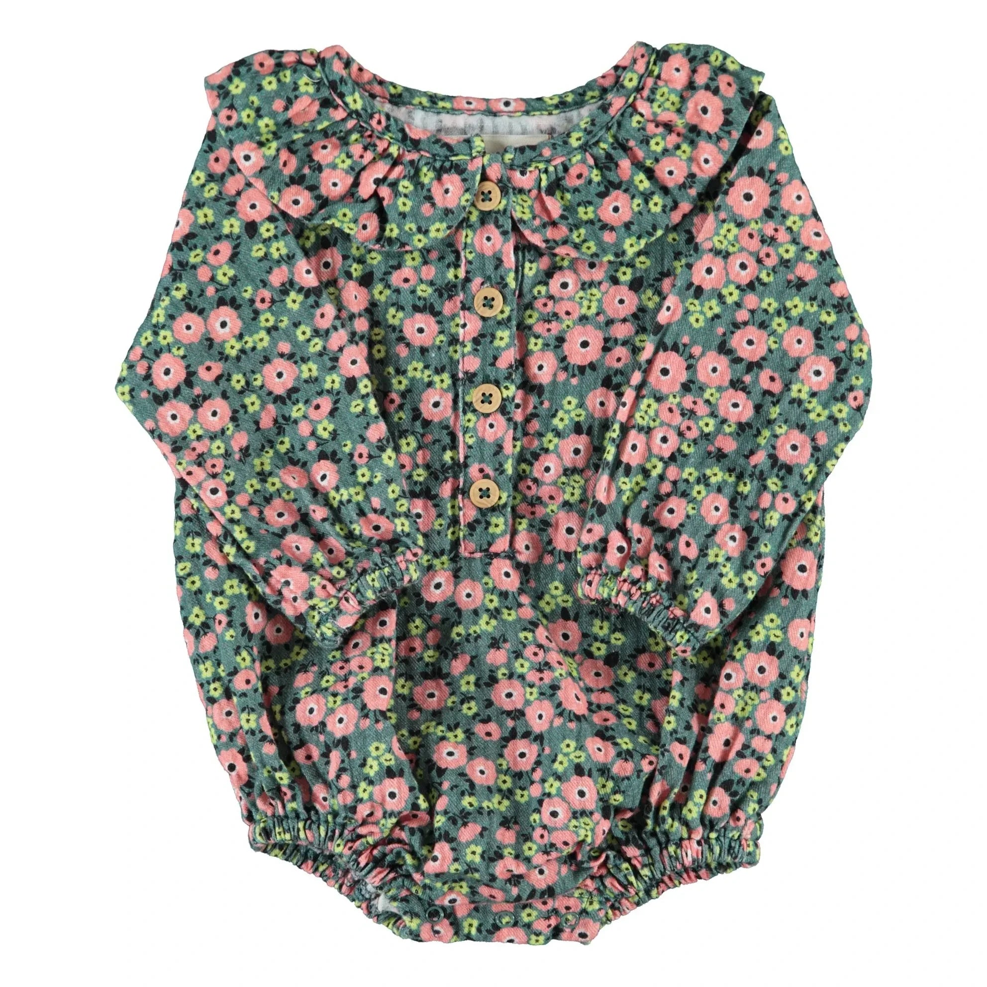 Piupiuchick - Floral Jumpsuit | Green