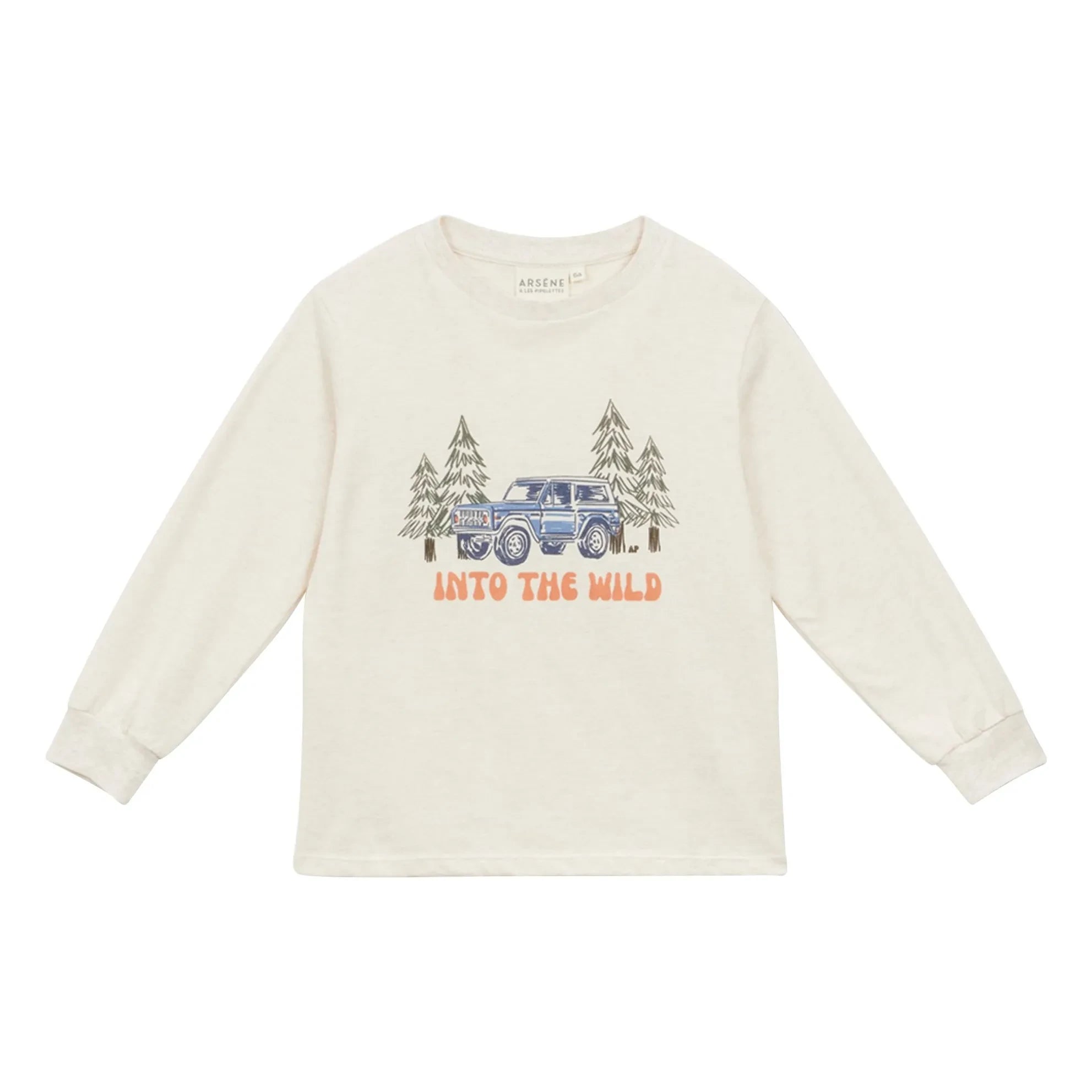 Arsène et Les Pipelettes - Organic Cotton Garris T-Shirt | Beige
