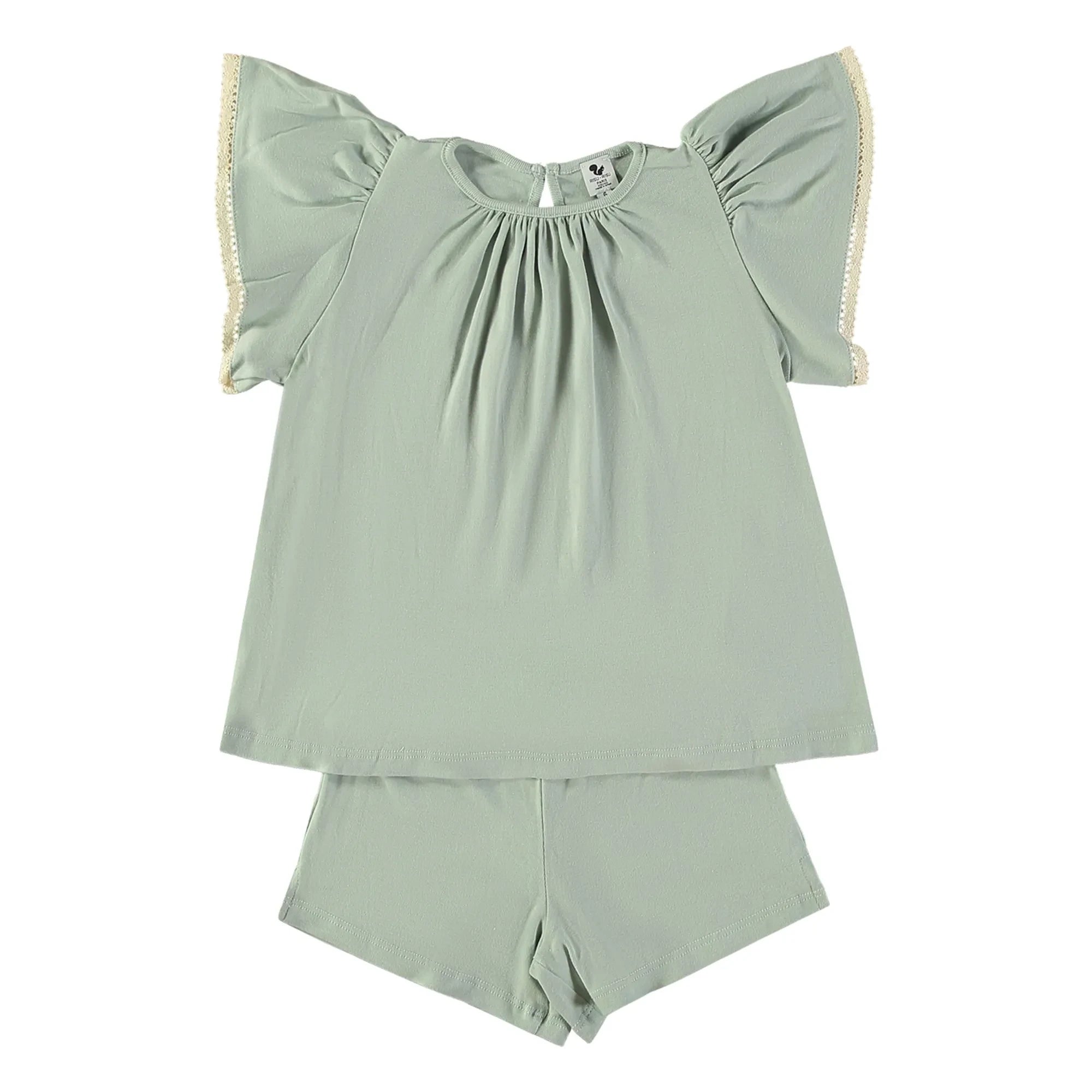 Risu Risu - Atalia Organic Cotton Pyjama Shorts | Turquoise