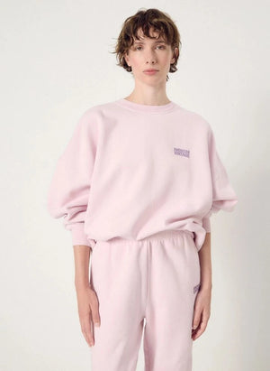 American Vintage - Plizzy Pamuklu Sweatshirt | Açık Pembe
