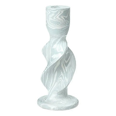 Broste Copenhagen - Twist Candlestick | Turquoise