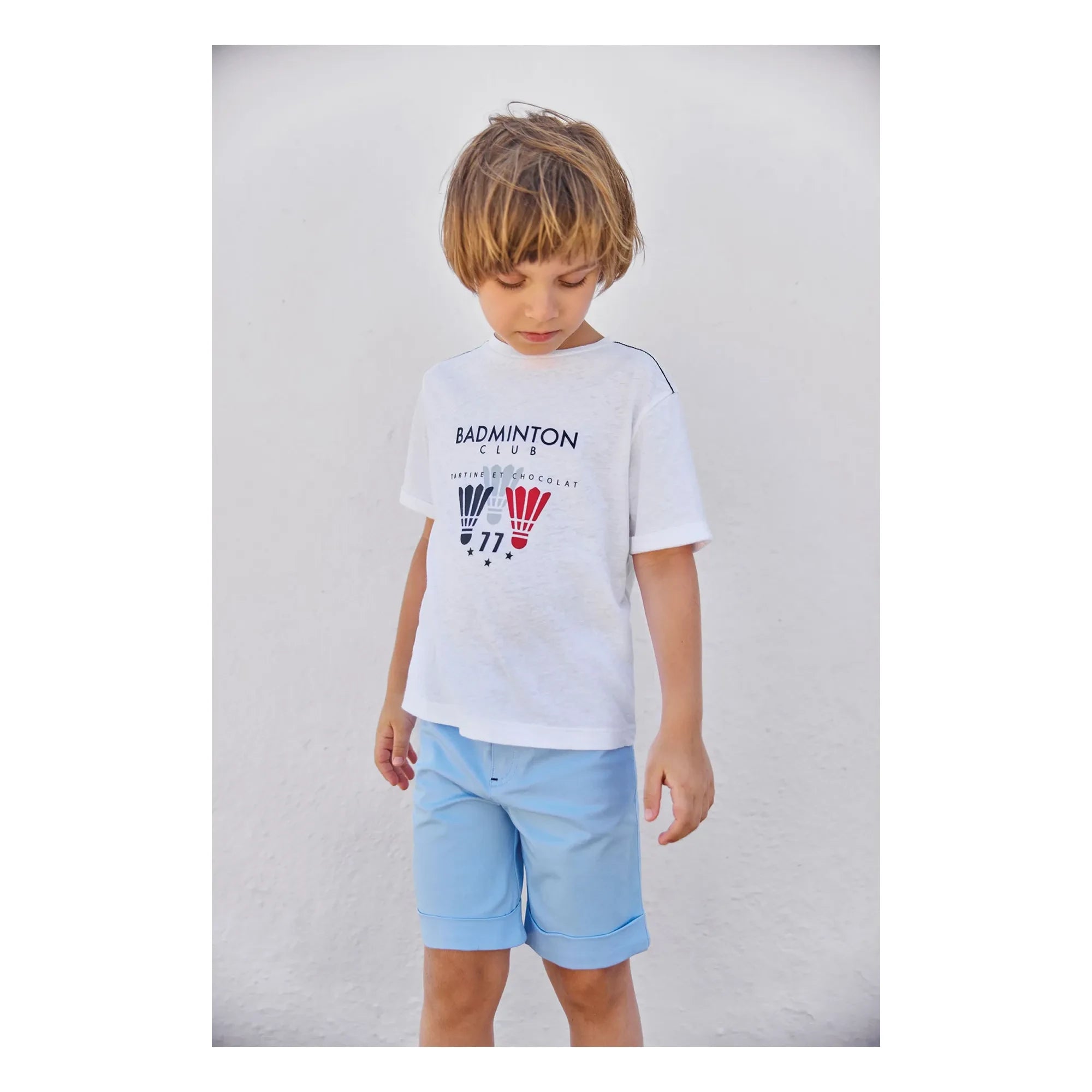 Tartine et Chocolat - Badminton Club T-Shirt | White