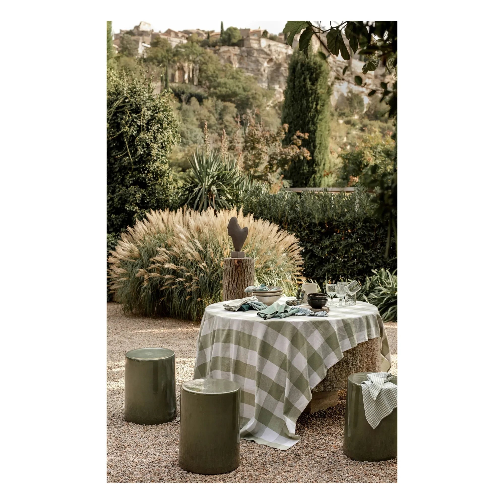 Haomy - Zilia Mesh Napkin | Almond Green