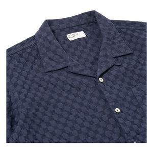 Universal Works - Chemise Road Gömlek Nokta Waffle | Lacivert