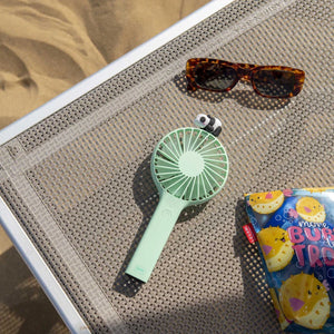 Legami - Rechargeable Portable Fan with Base - Mini Fan