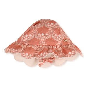 Chloé - Organic cotton dress and hat set | Peach