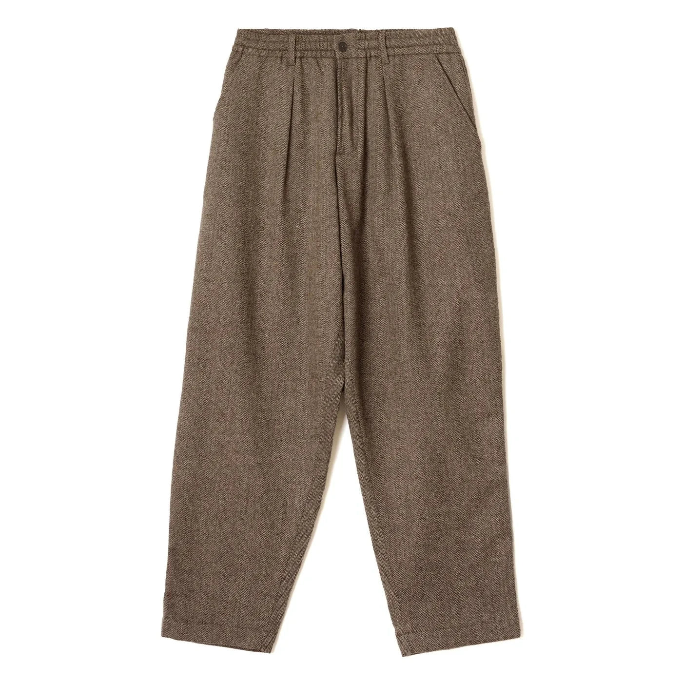 Universal Works - Pileli Yün Pantolon | Taupe Kahverengi