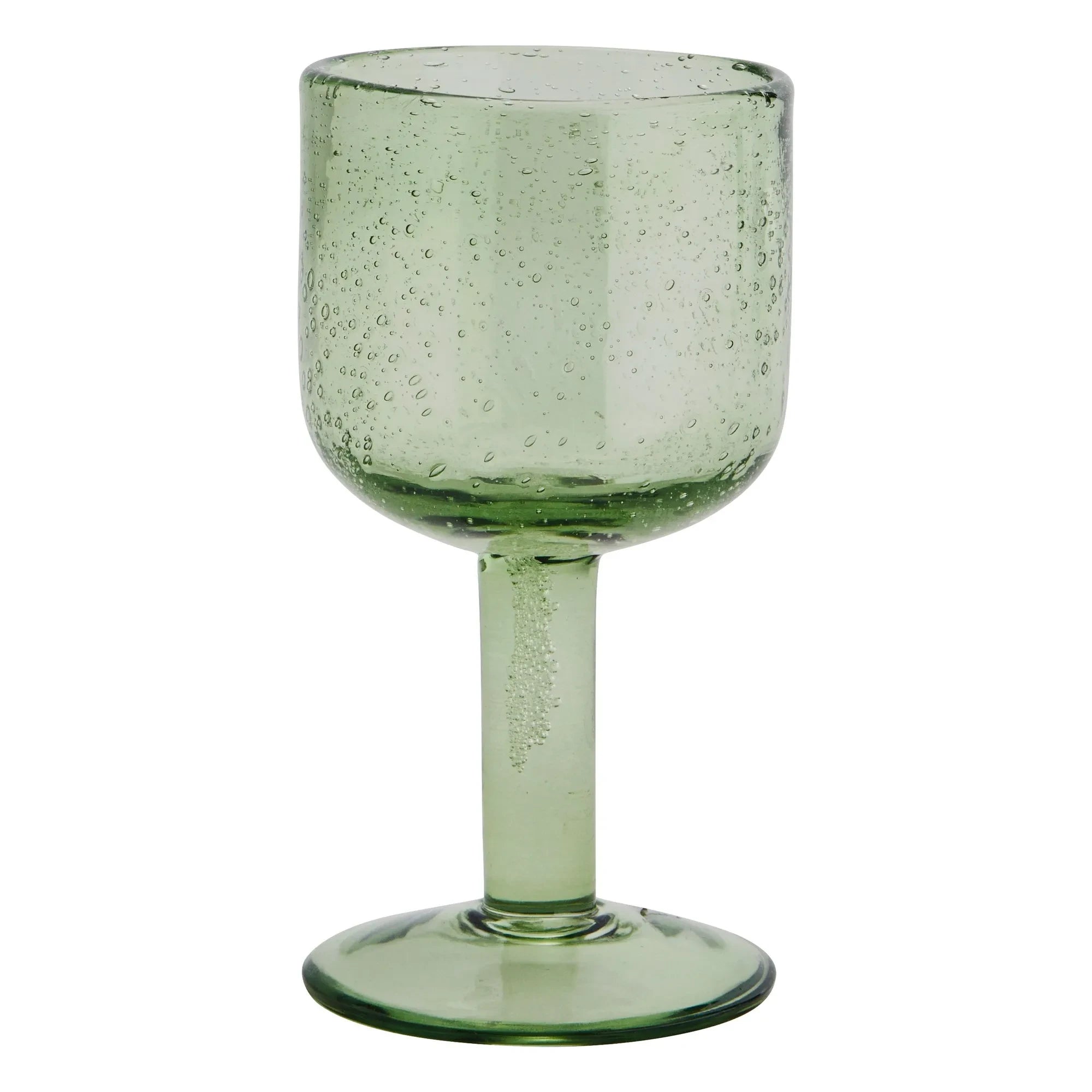 Madam Stoltz - Green Wine Glass