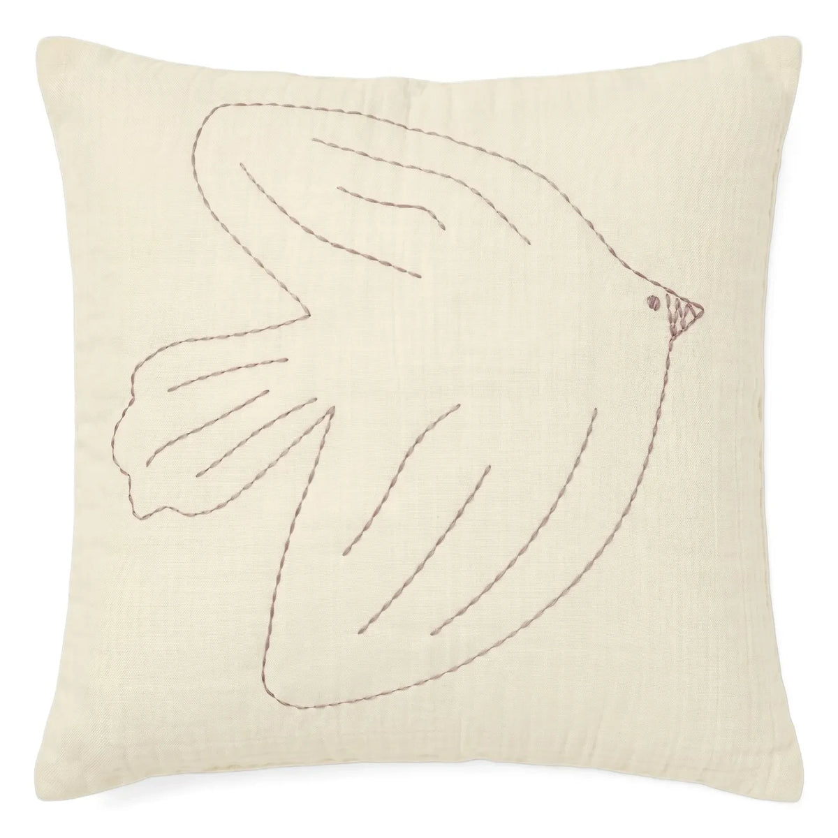 Editions Aimable - Hector Bird Cushion | Vanilla Muslin