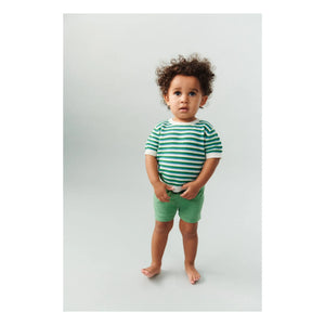 FUB - Chiné Organic Cotton Knit Shorts | Green