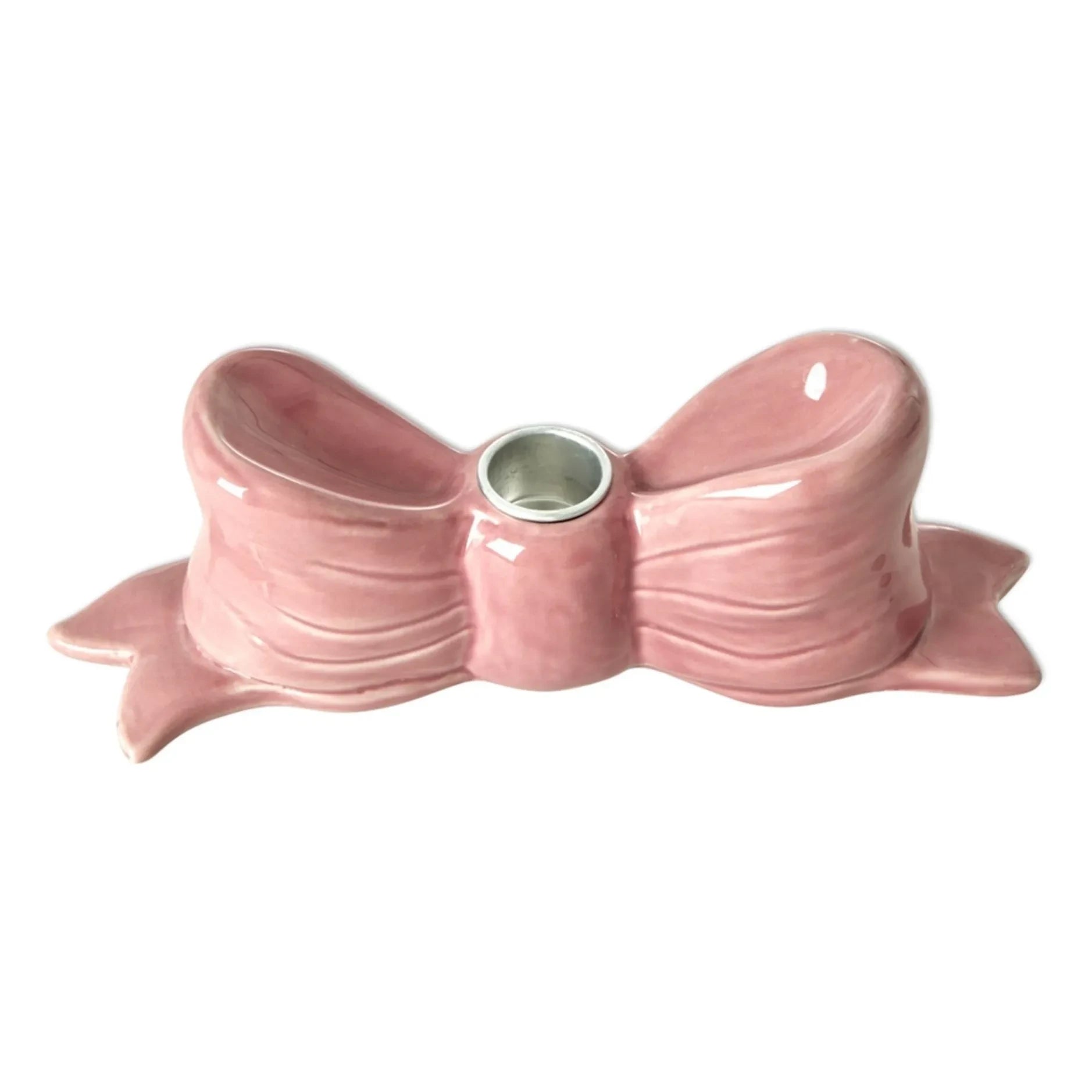 Rice - Ceramic Candle Holder Nœud | Pink