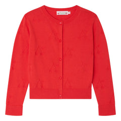Bonpoint - Lysia Organic Cotton Cardigan | Scarlet Poppy