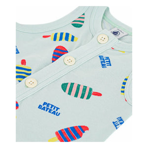 Petit Bateau - Ice Cream Romper | Turquoise