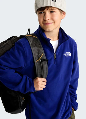 The North Face - Glacier Trucker Style Hoodie Fleece | Royal Blue
