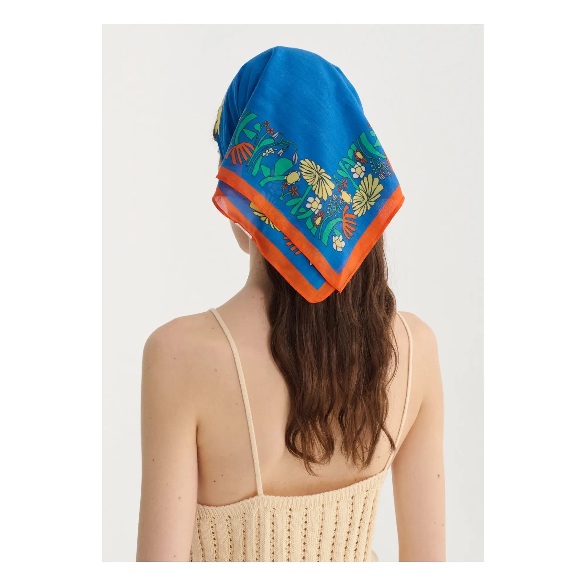 Bobo Choses - Blue Herbalist Silk and Cotton Scarf