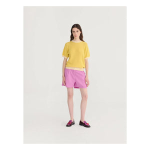 Bobo Choses - Purple Cotton Seersucker Puffed Shorts