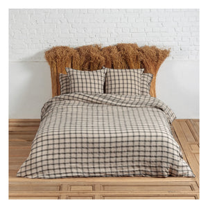 Le Monde Sauvage - Highlands Washed Linen Pillowcase | Beige Pink