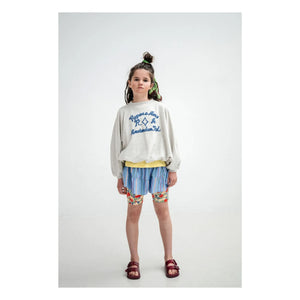 Repose AMS - Floral Patterned Bicycle Shorts Made from Recycled Fibers | Pale Yellow