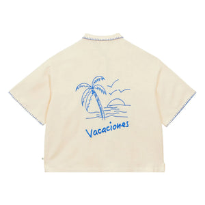 a.p - Vacaciones Cotton Shirt | Ecru