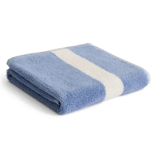 Hay - Striped Bath Towel | Light Blue