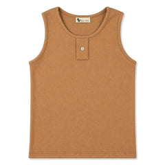 Risu Risu - Organic Cotton Wrestler Tank | Caramel