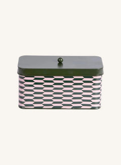 Present Time - Salerno Metal Storage Box | Forest Green